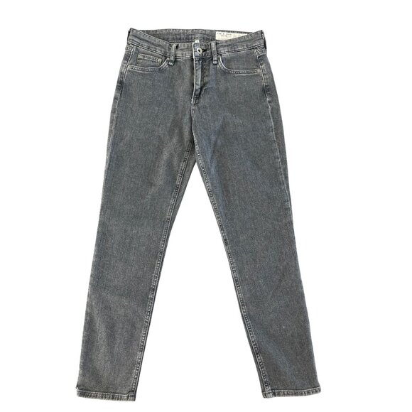 Rag & Bone Cate Mid Rise Ankle Skinny Jeans Colby Gray Size 26 Revolve $255 - Picture 5 of 16